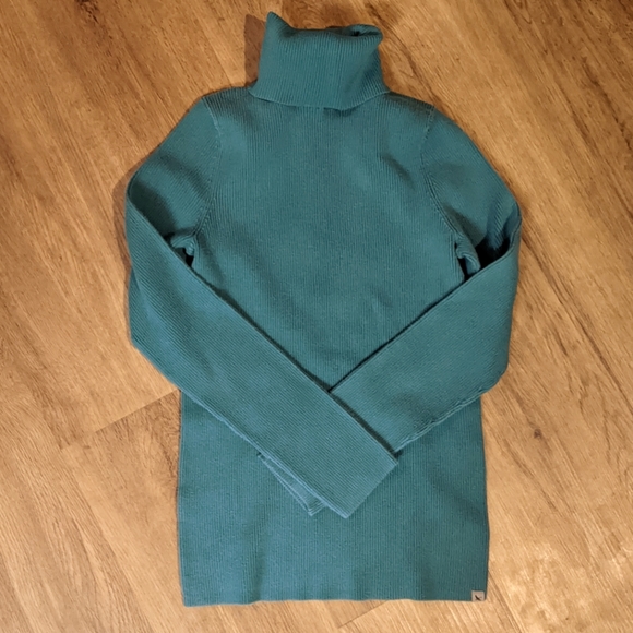 Eddie Bauer Turquoise Turtleneck, Medium - Picture 1 of 4